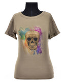 T-SHIRT POLYGONAL SKULL