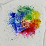 CAMISETA GOLA V WATERCOLOR OFF