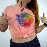 T-SHIRT WATERCOLOR CORAL