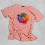 T-SHIRT WATERCOLOR CORAL